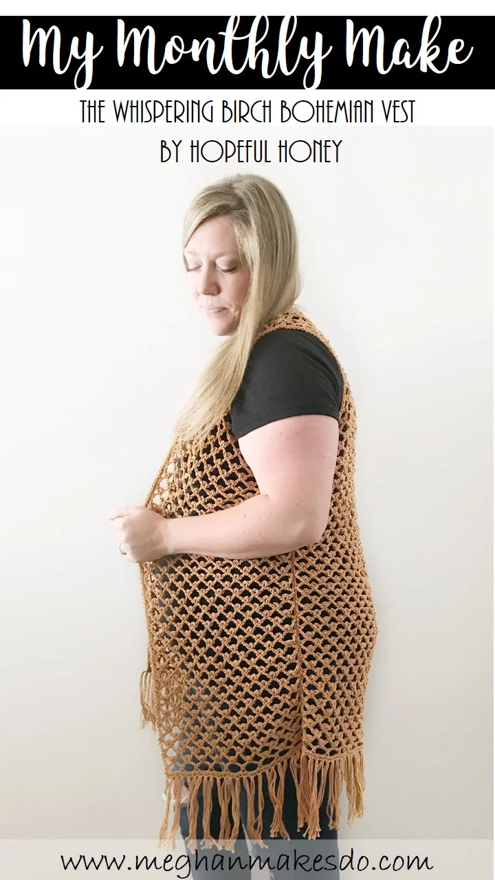 Plus size crochet vest with fringe 2025